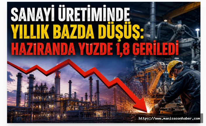 Sanayi Üretiminde Yıllık Bazda Düşüş: Haziranda Yüzde 1,8 Geriledi
