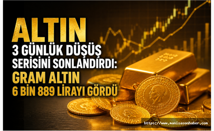 Altın 3 Günlük Düşüş Serisini Sonlandırdı: Gram Altın 6 Bin 889 Lirayı Gördü