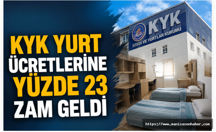 KYK Yurt Ücretlerine Yüzde 23 Zam: Aylık Ödeme 1.590 TL’ye Yükseldi