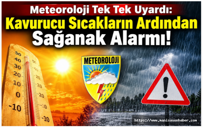 Meteoroloji Tek Tek Uyardı: Kavurucu Sıcakların Ardından Sağanak Alarmı!