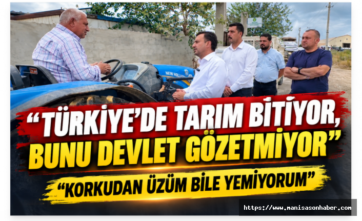 “TÜRKİYE’DE TARIM BİTİYOR, BUNU DEVLET GÖZETMİYOR” “MİLLET İNTİHAR ETME DERECESİNDE, BİZ ÇİFTÇİYİZ, KÖTÜLÜK YAPMIYORUZ”