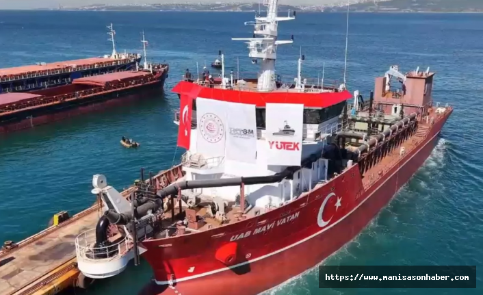 Yerli dizaynla ilk emici özellikli tarama gemisi mavi sularda