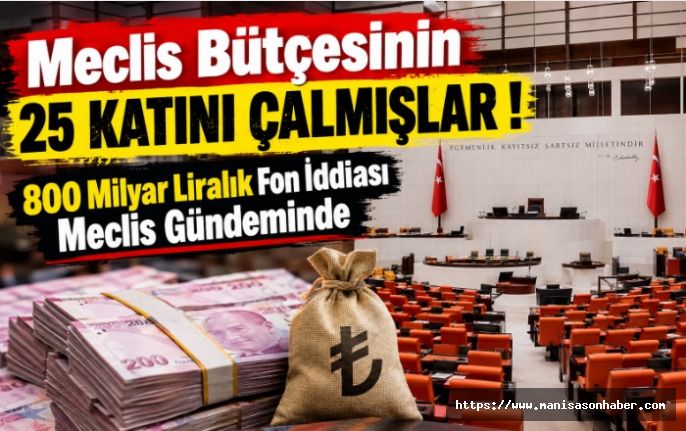 “Meclis Bütçesinin 25 Katını Çalmışlar!” 800 Milyar Liralık Fon İddiası Meclis Gündeminde