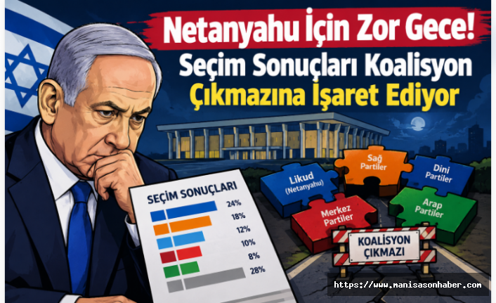 Netanyahu İçin Zor Gece! Seçim Sonuçları Koalisyon Çıkmazına İşaret Ediyor