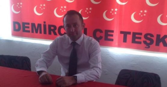 Saadet Partisi Demirci ilçe Başkanı Kadir Kalan 