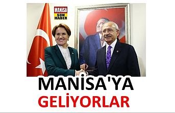 Manisa'ya geliyorlar