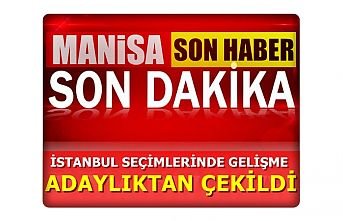 Adaylıktan çekildiğini açıkladı