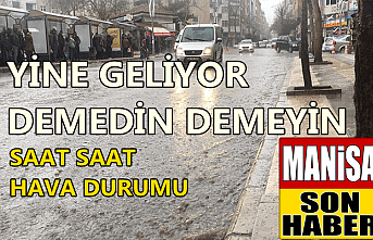 Dolu ve sağanak yağış var