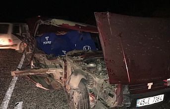 Gördes-Akhisar yolunda kaza 1 kişi yaralandı