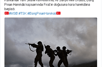 Türk askeri Fırat'ın doğusuna 4 koldan girdi