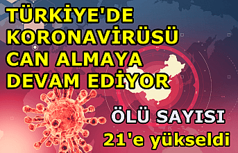 Türkiye'de Koronavirüsü can almaya devam ediyor ölü sayısı 21'e yükseldi