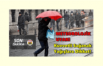 Son Dakika! Meteoroloji'den uyarı!