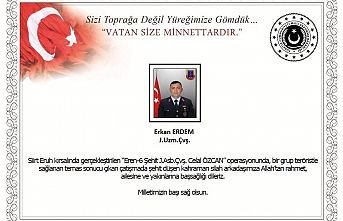 Siirt’te teröristlerle çatışma: 1 şehit