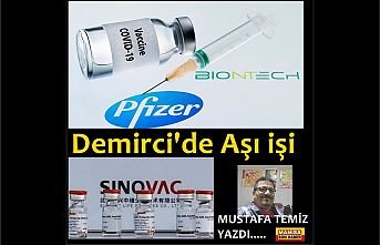 Demirci'de aşı işi