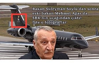Bakan Süleyman Soylu'dan sonra eski bakan Mehmet Ağar da SBK'nın uçağından çıktı!  İşte o fotoğraflar