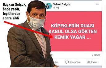 Demirci'nin AKP'li Belediye Başkanı Selçuk, yine şaşırttı! Önce yazdı, tepkilerden sonra sildi