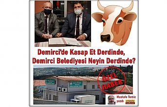 Mustafa Temiz Yazdı! Demirci'de Kasap Et Derdinde, Demirci Belediyesi Neyin Derdinde?