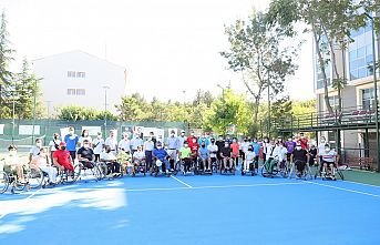 Demirci Akıncılar tekerlekli sandalye tenis Türkiye şampiyonası başladı