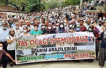 Sancaklı Kayadibi’nde ‘Taş Ocağı İstemiyoruz’ Eylemi