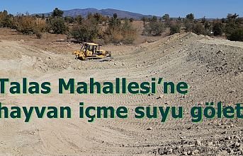 Talas Mahallesi’ne hayvan içme suyu göleti