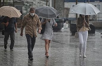 Aralıklı sağanak ve gök gürültülü sağanak yağış uyarısı