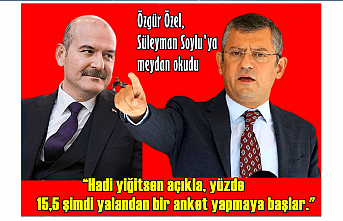 Özgür Özel, Süleyman Soylu' ya meydan okudu!