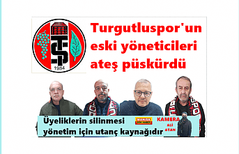 Turgutluspor'un eski yöneticileri ateş püskürdü üyeliklerin silinmesi yönetim için utanç kaynağıdır