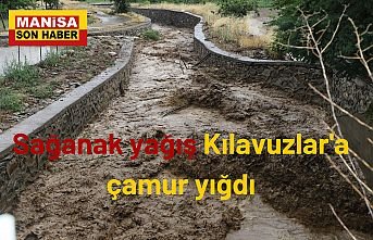 Sağanak yağış Kılavuzlar'a çamur yığdı