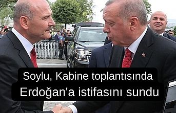 Süleyman Soylu istifasını Erdoğan'a sundu
