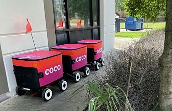 Teslimat robotu Coco paket servisi hızlı şekilde getiriyor