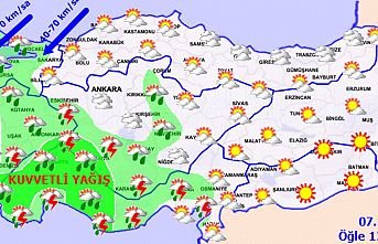 Yağış ve fırtına uyarısı yapıldı
