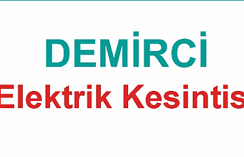 Demirci'de Elektrik Kesintisi