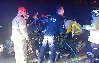 Otomobil ile kamyonetin çarpışması sonucu 1 kişi öldü, 3 kişi yaralandı