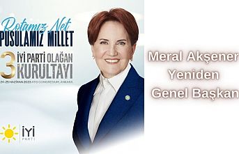 Meral Akşener Yeniden Genel Başkan