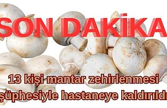 SON DAKİKA! 13 kişi mantar zehirlenmesi şüphesiyle hastaneye kaldırıldı