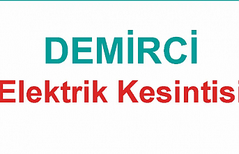 Demirci'de elektrik kesintisi