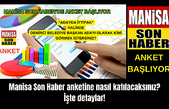 Manisa Son Haber anketine nasıl katılacaksınız? İşte detaylar!