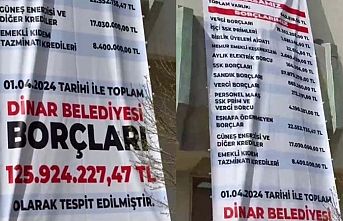 AKP'den CHP'ye geçen belediyenin borçlarını duvara astılar! Vatandaş tepkili