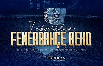 Potada şampiyon Fenerbahçe'ye tebrik