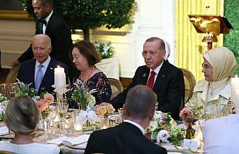 Cumhurbaşkanı Erdoğan,  Biden’ın resmi yemeğinde