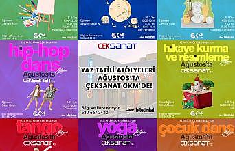Yaz tatili atölyeleri Ağustos’ta ÇEKSANAT GKM’de 