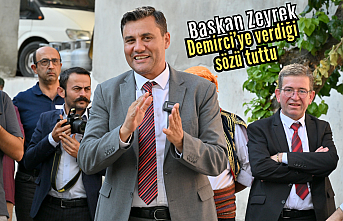 Başkan Zeyrek, Demirci'ye verdiği sözü tuttu