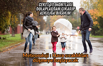 Ceket ve montları dolaplardan çıkarıp askılığa bırakın! Meteoroloji : Hava sıcaklıkları düşmeye başlayacak
