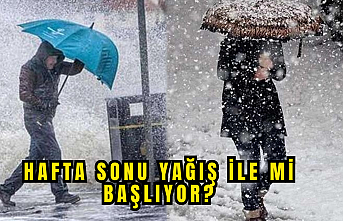 Hafta sonu yağış ile mi başlıyor?