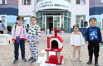 Minik ellerden can dostları için büyük iş