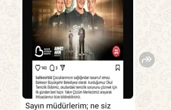 Veliler tepkili! Balıkesir’de okul temizliği desteğine Milli Eğitim’den engelleme!