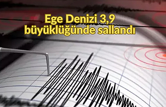 Ege Denizi 3,9 büyüklüğünde sallandı