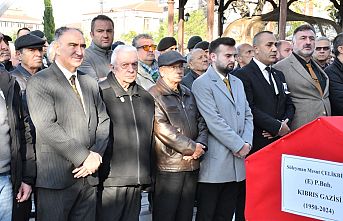 Kıbrıs Gazisi Çelikbilek, Askeri Törenle Uğurlandı