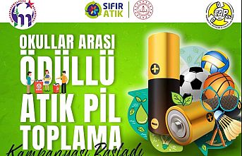 Okullararası ödüllü 'atık pil' toplama kampanyası başladı