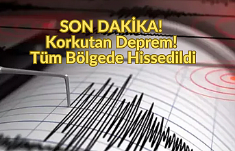 SON DAKİKA! Korkutan Deprem! Tüm Bölgede Hissedildi